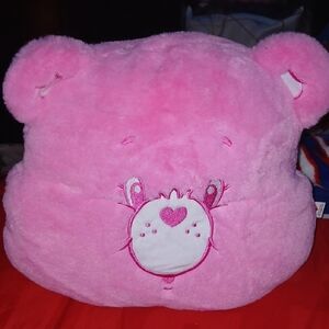 Pink Plush Care Bear Pillow